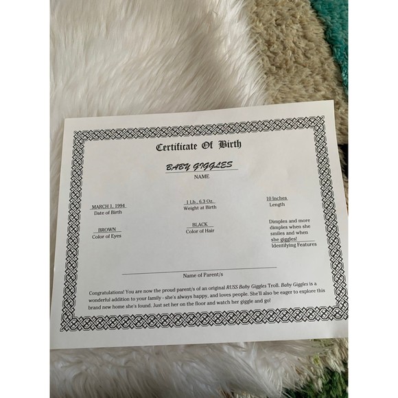 Russ Baby Giggles Troll doll - Picture 4 of 8